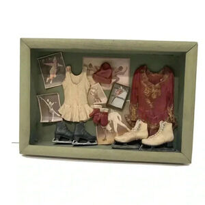 Vintage Photos  Professional Ice Skaters and Objects of Cutomes with Skates